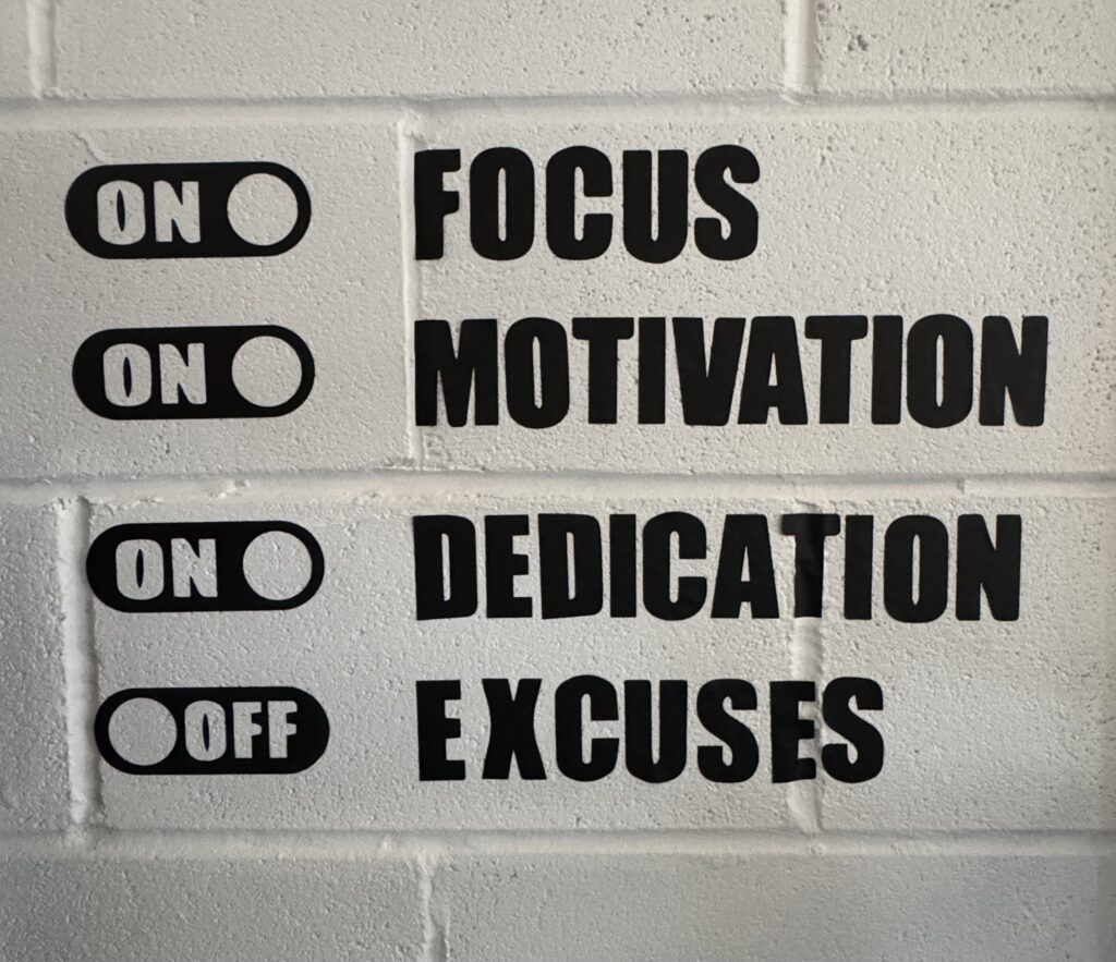 no excuses